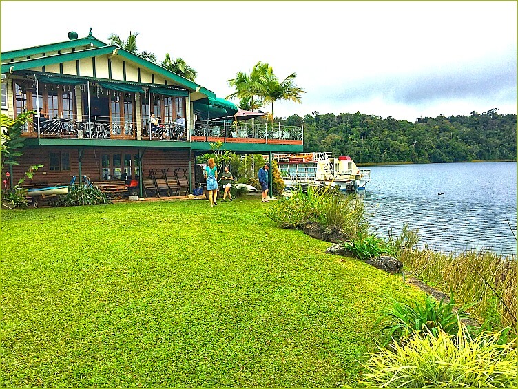 Lake Barrine Tea House on the shores of Lake Barrine Atherton Tablelands